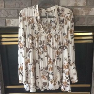 Free People floral tunic